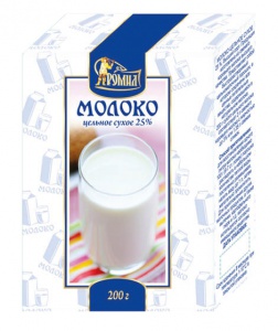 Молоко сухое цельное 25% 200 грамм