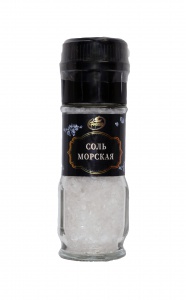 Соль морская крупная в мельнице (стекло) 85 грамм