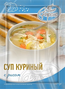 Суп куриный с рисом 60 грамм
